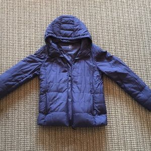 Uniqlo Down Puffer Jacket- Navy Blue Small